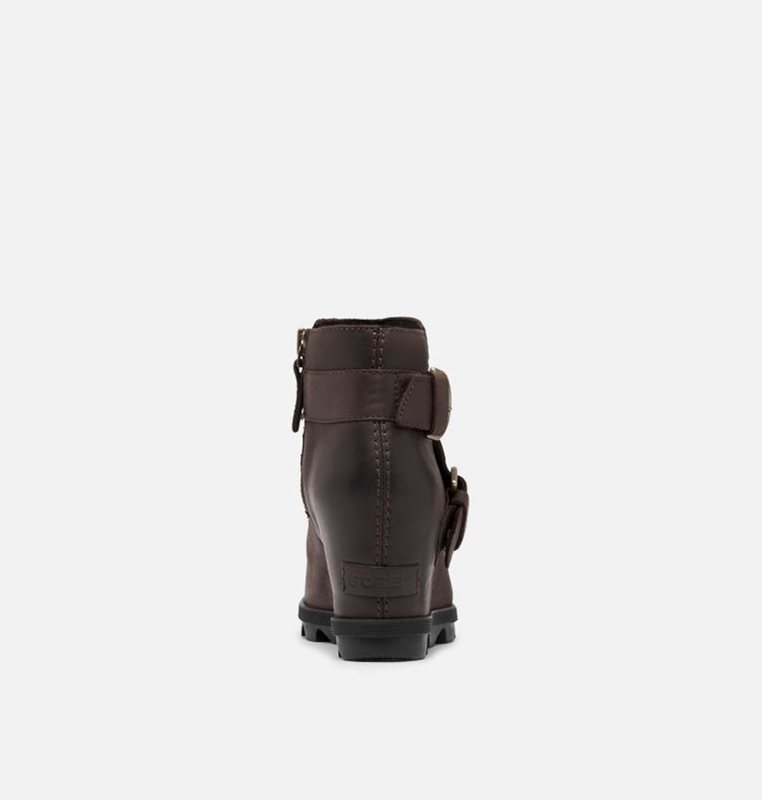 Sorel Kadın Joan Of Arctic™ Ii Buckle Bootie - Takozlar Siyah Kahverengi - 481-HPKFWR